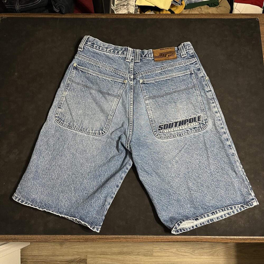 Southpole Denim Shorts Men 36 Mega Wide Skateboard Relaxed Baggy JNCO Streetwear